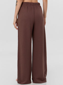 Комплект домашний Mark Formelle джемпер и брюки из полиэстера и хлопка шоколад  фото 5