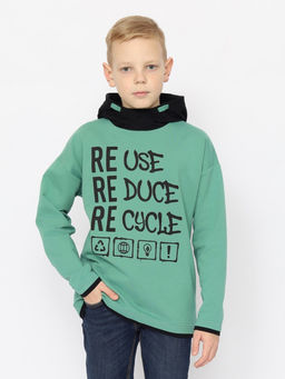 CRB wear/CSJB 63752-37-393 Толстовка для мальчика,зеленый/Ex.Cherubino