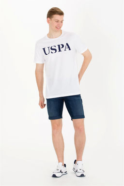U. S. Polo Assn Мужская белая базовая футболка с круглым вырезом - U.s. polo assn фото 10