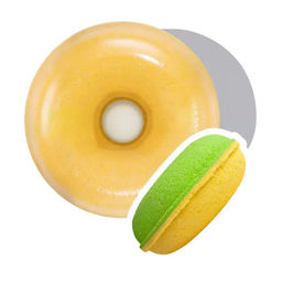 Шар бурлящий Fabrik Cosmetology Пончик Candy для ванны с пенкой 120 г