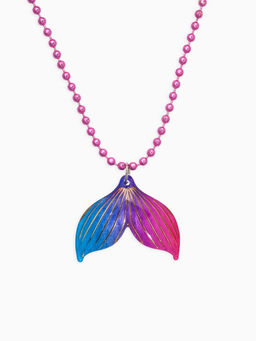 Цена за 2 шт. Набор детских украшений "Выбражулька" русалка, 2 предмета: кулон, пусеты, разноцветный