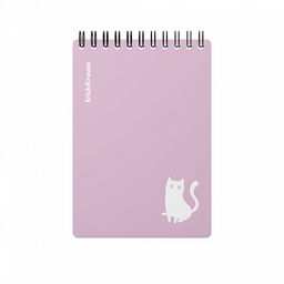Цена за 5 шт. Блокнот с пластиковой обложкой на спирали ErichKrause Brave cats, фиолетовый, A6, 80 листов, клетка