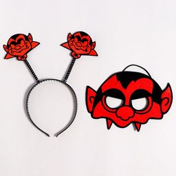 Карнавальный набор Страх, 2 предмета: ободок, маска