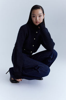 Cardigan en punto boucle