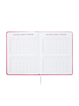 Дневник школьный 1-11 класс, лассе, обложка искуственная кожа розовая, Ежик