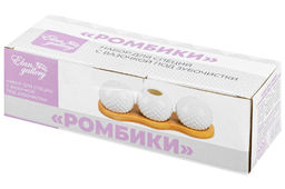 Вазочка под зубочистки + набор для специй 2 пр. 19,5*7*6 см 75 мл Ромбики на деревянной подставке - Elan gallery фото 7