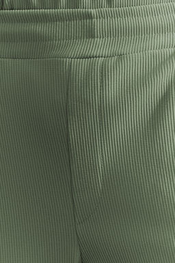 Mint Oversize/Genis Kesim Dokulu K?r?smaz Ottoman Polo Yaka T-Shirt TMNSS23PO00020