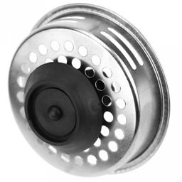 Пробка-сетка для раковины из нержавеющей стали д8см h3,5см, с ручкой Эконом в блистере (Китай) - Домашняя мода фото 3