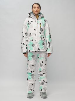 Горнолыжный костюм женский серого цвета 02302-1Sr - Chunmai фото 2