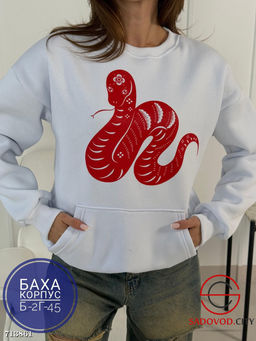 Худи женское с карманами