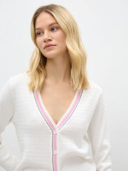 Conso/KCL 240701 - milk/pink Кардиган женский