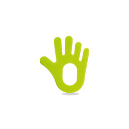 Прорезыватель для зубов 3+, зеленая ладошка 7122919/3