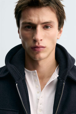 REGULAR FIT WOOL OVERSHIRT