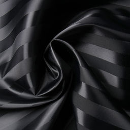 Штора в ванную «Этель. Полоска», 180×200 см, чёрная