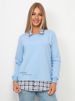 Толстовка женская Аврора голубой