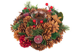 Новогоднее украшение подсвечник 22*22*11 см Тайна Рождества на 1 свечу, круг - Elan gallery фото 7