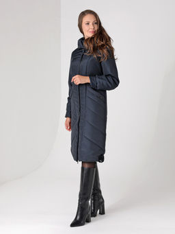 Еврозима! 24308 Пальто дем. т.синий