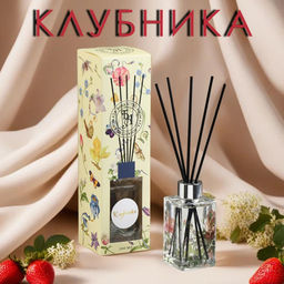 Диффузор ароматический Артдекор, 100 мл, клубника, Богатство Аромата