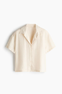 Camisa playera de lino
