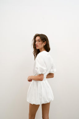 VESTIDO MINI POPEL?N / Blanco - Zara фото 6