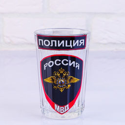 Стакан граненый «Полиция МВД», 250 мл