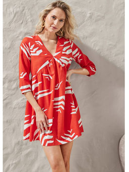 Женское платье из льна и хлопка ESMARA