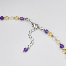 Колье для Стрельца из Аметиста,Цитрина и Топаза - Радуга самоцветов фото 4