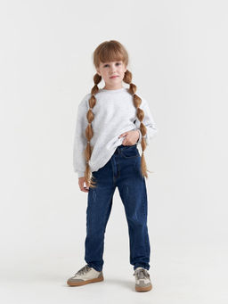 Джинсы regular fit Темно-синие - Bungly фото 6