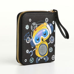 Кошелёк на молнии, чёрный