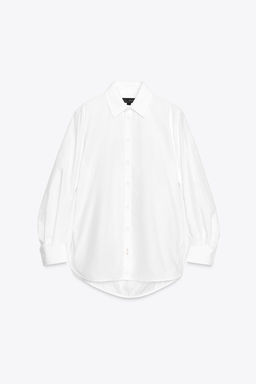 ZW COLLECTION POPLIN SHIRT - Zara фото 5