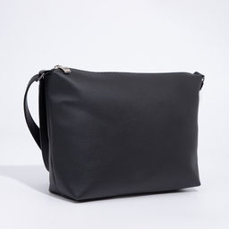 Сумка женская кросс-боди на молнии, 25×8×19 см, чёрная