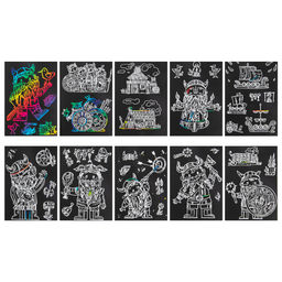 Hobbius GHPS-06 Набор для творчества Гравюра-блокнот 10 x 14 см Викинги  фото 8