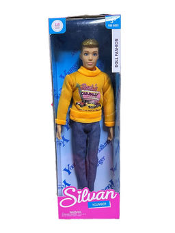 Кукла "Silvan. Парень. Younger" 30см в коробке (HP1214273-1) подвижные кисти рук; в брюках, желтом свитере и кроссовках