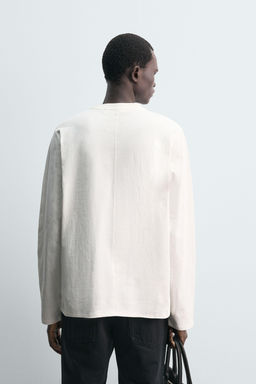 LONG SLEEVE SEAM T-SHIRT - Zara фото 3