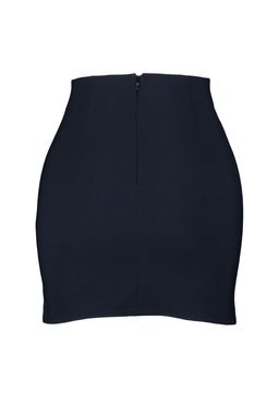 Siyah Y?rtmac Detayl? Dokuma Etek TPRAW23ET00014