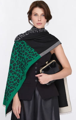 в СОСТАВЕ ШЕРСТЬ и КАШЕМИР! Большой,теплый двусторонний палантин - Tantino фото 23