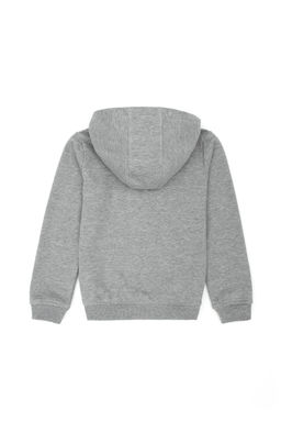 U. S. Polo Assn Детская серая меланжевая базовая толстовка с капюшоном - U.s. polo assn фото 3