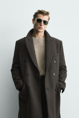 LIMITED EDITION MANTECO® WOOL BLEND DOUBLE-BREASTED COAT - Zara фото 2