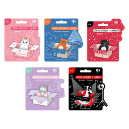 Стикеры-закладки бумажные, 25x40 мм, 40 шт., арт. 72317 / 25 МИКС-ДИЗАЙН ДОМИКИ (материал: дизайнерс