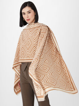 в составе ШЕРСТЬ и КАШЕМИР Большой, мягкий, теплый однотонный двусторонний палантин. - Tantino фото 3