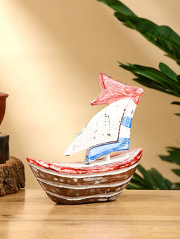 Сувенир «Кораблик», 14×5×14 см, дерево