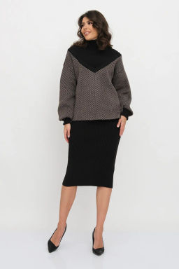 ЗЛАТА Костюм М 3306/кофе
