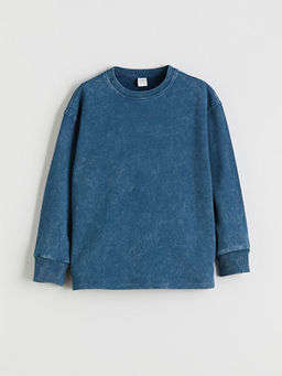 Bisiklet Yaka Erkek ?ocuk Sweatshirt