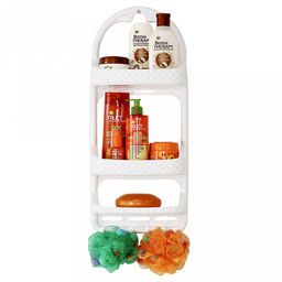 Полка для ванной навесная пластмассовая 27х62х122см (Россия)