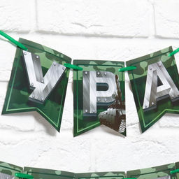 Цена за 2 шт. Гирлянда на ленте Дембель, длина 250 см