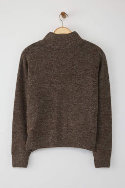 Wardrobe Essentials Vizon Alpaka Yun Kar?s?ml? Premium Iplik Genis Kal?p Triko Kazak |TWOAW26KZ00079