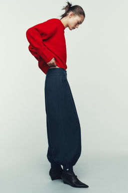 PINSTRIPED BALLOON TROUSERS - Zara фото 4