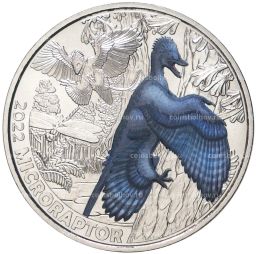 3 евро 2022 года Австрия  Супер динозавры  Микрораптор (Microraptor)