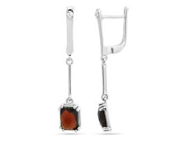 Серьги из серебра гранат, Прима