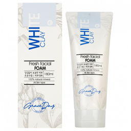 Пенка с белой глиной для бережного очищения проблемной кожи - White Clay Fresh Facial Foam , 180 мл